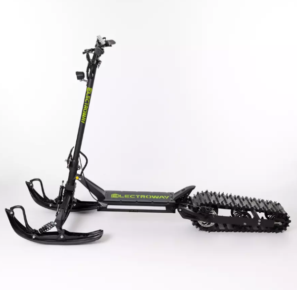 Зимний электроснегокат на гусенице / Гусеничный электросамокат Electroway T4S