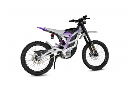 Электромотоцикл эндуро 79bike Falcon Pro белый-пурпурный