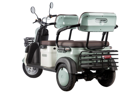 Электротрицикл Rutrike Gelbert Beta 48V/60V 800Вт зелено-белый