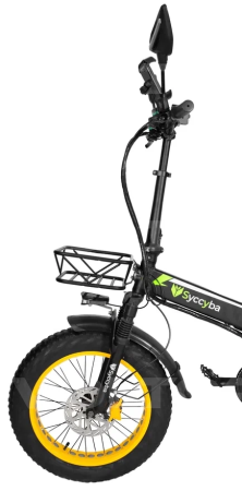 Электровелосипед Syccyba H1 DUAL желтый